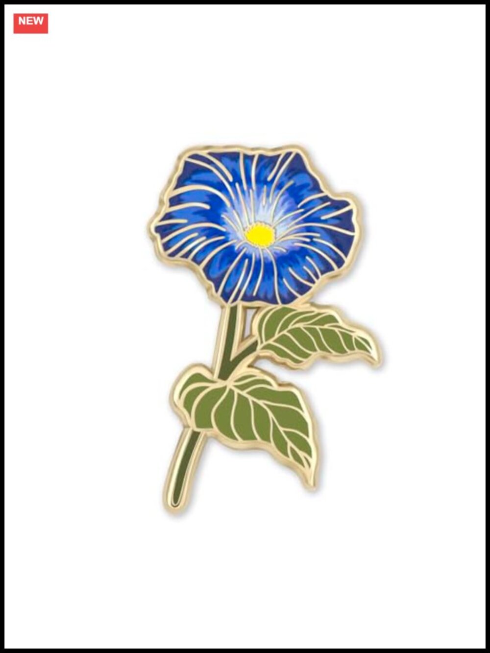 Morning Glory Birth Flower Enamel Lapel Pin Floral Brooch for Women Wedding